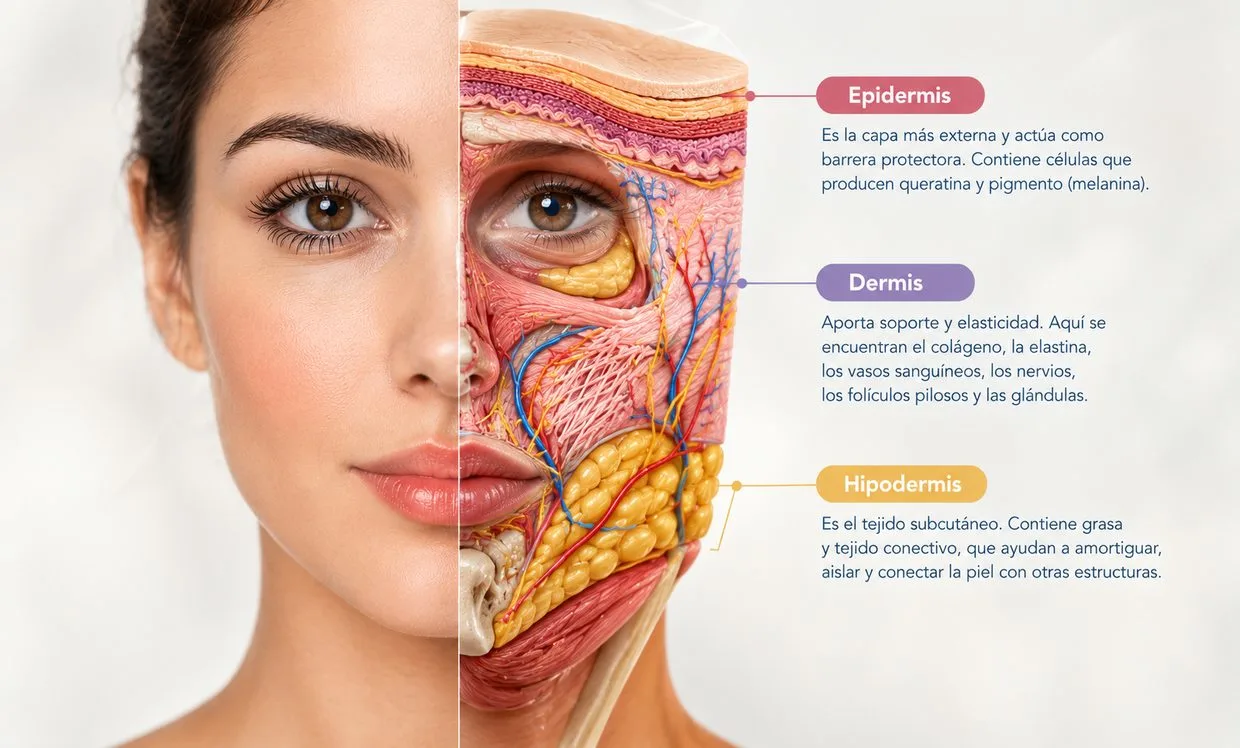 Capas de la piel y sus funciones - AgeEssence Medical Center